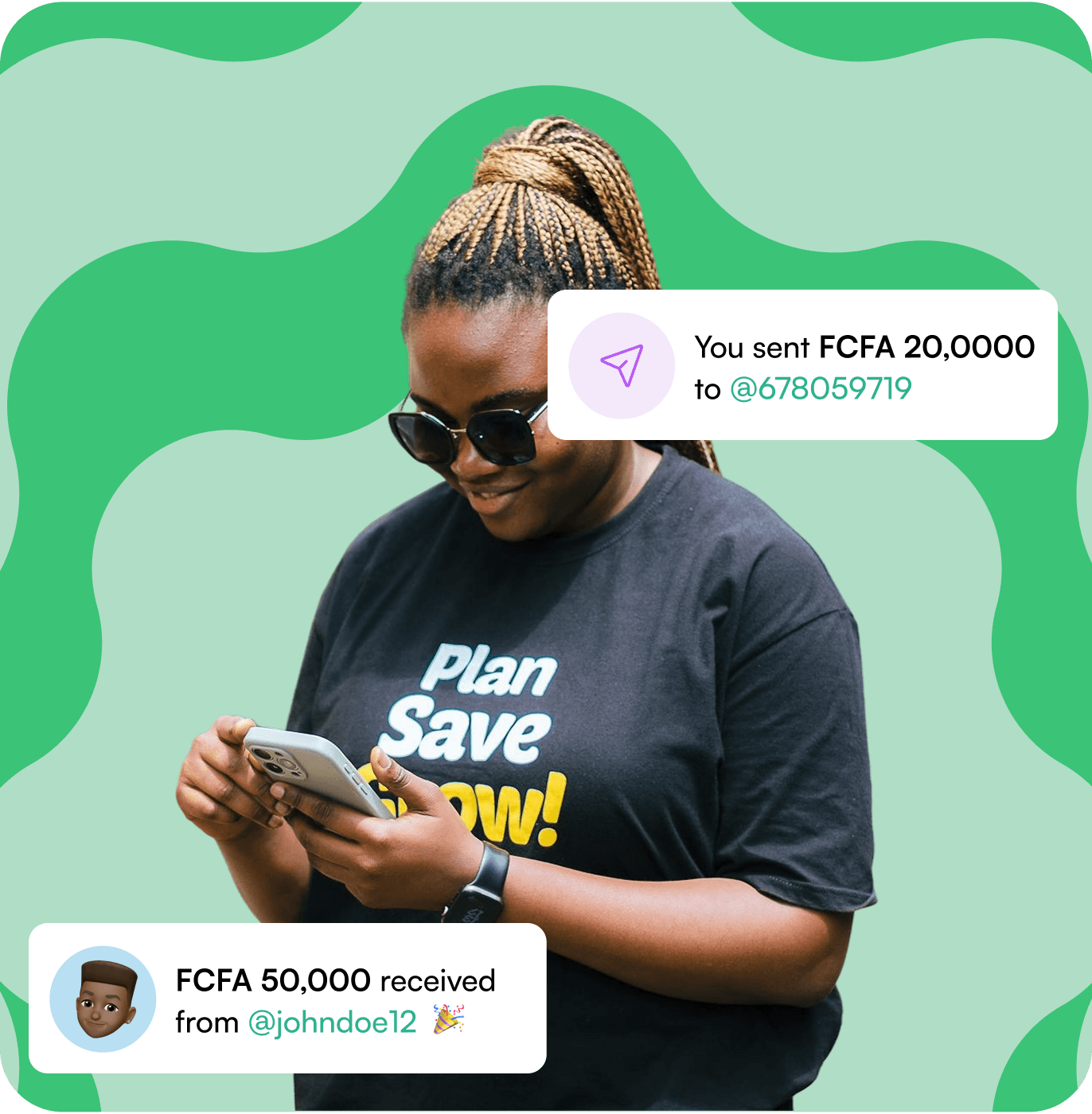 Screenshot of the Nkwa loan application screen on a phone.